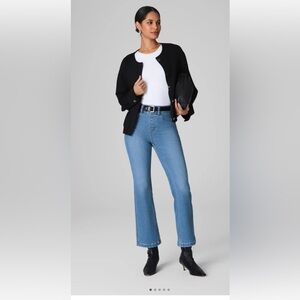 SPANX Blue Crop Flare Jeans